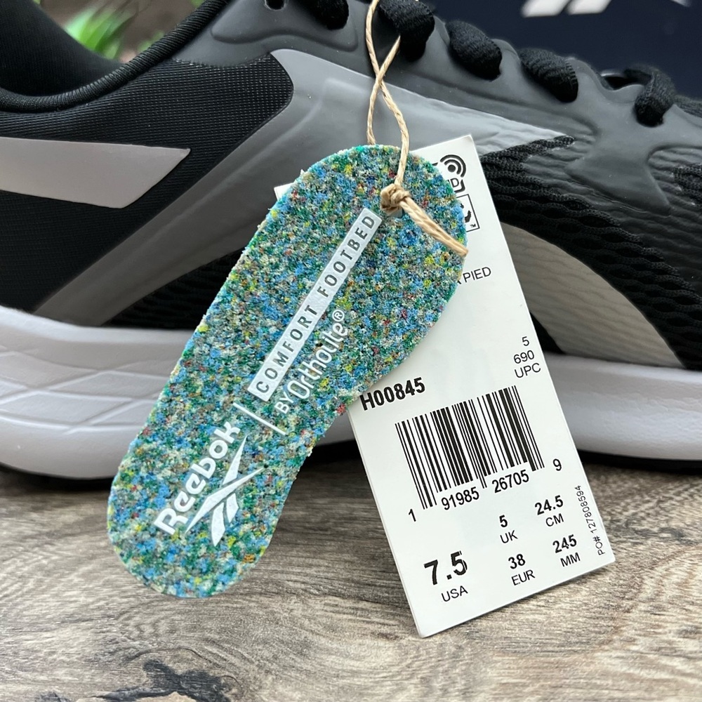 NIB Reebok Energen Run Fuel Foam Running Shoes Sneakers Black - Picture 9 of 15